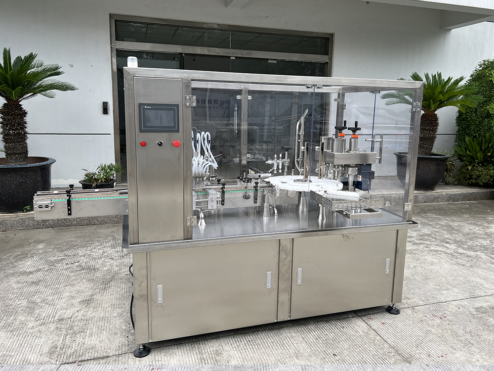 YYGSZ直線式灌裝加塞加蓋軋蓋機(jī)（雙工位）