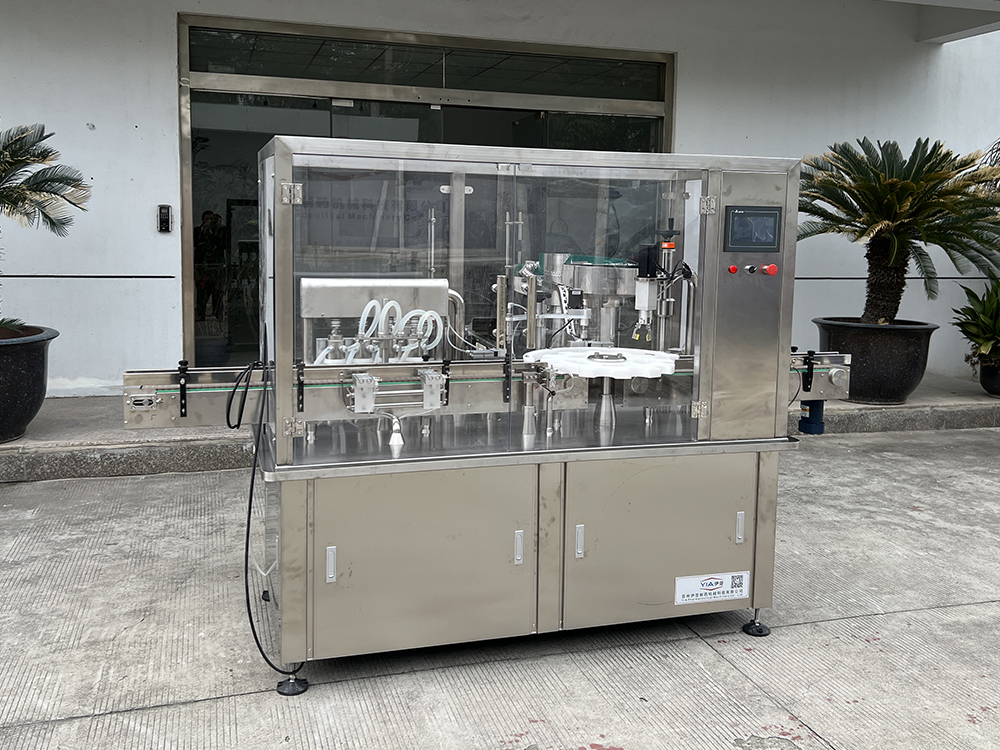 YYGSX直線式灌裝加塞加蓋旋蓋機（單工位）